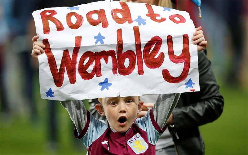 Image for Aston Villa Players Give Themselves A Wembley Round Of Applause
