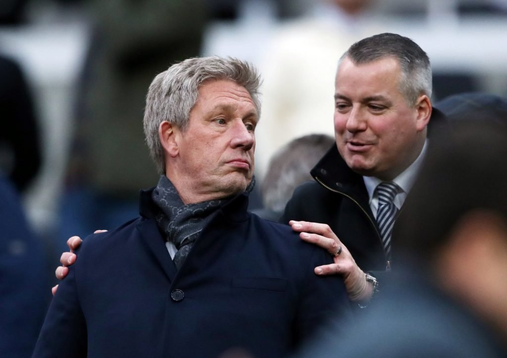 Everton Director of Football Marcel Brands at St. James' Park as Carlo Ancelotti beats Newcastle United 1-2