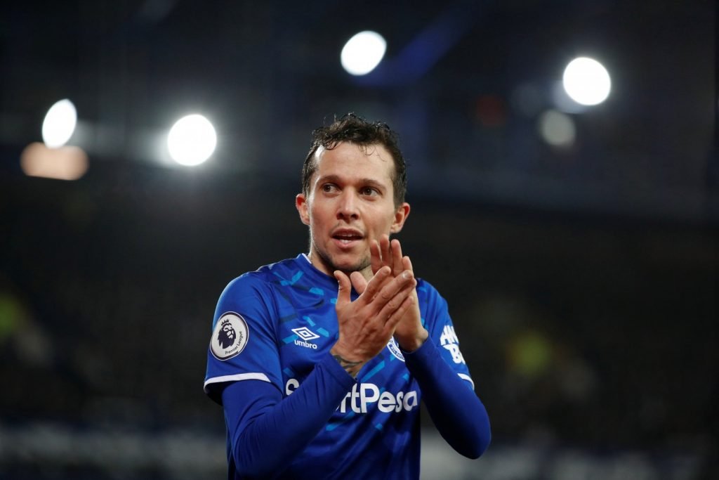 Everton's Bernard comes off as a substitute v Newcastle United
