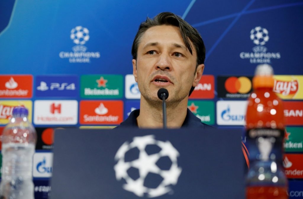 Bayern Munich coach Niko Kovac during a Champions League press conference