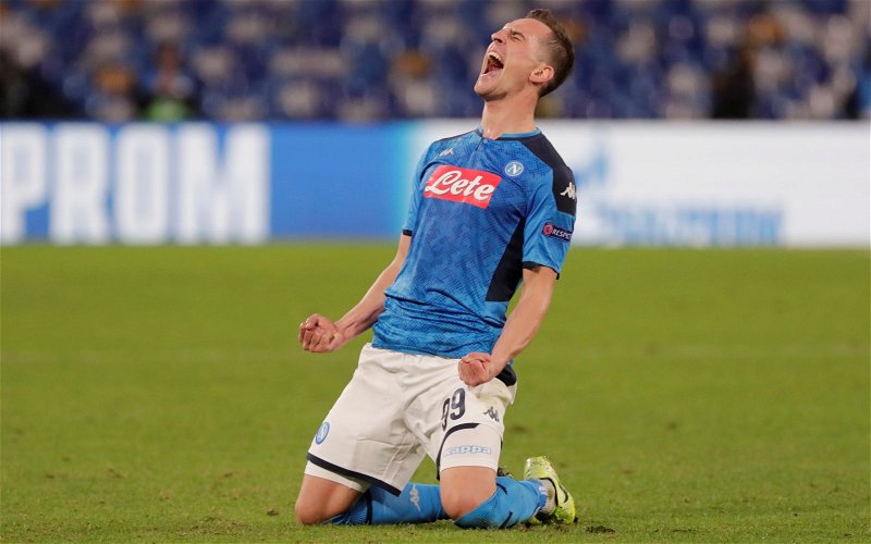 Image for Arkadiuz Milik could leave Napoli in January as Moise Kean may join PSG permanently