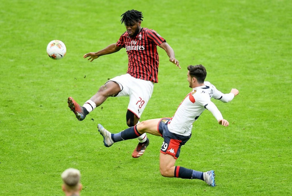 Franck Kessie in action for AC Milan