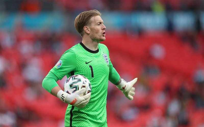 Image for Stat shows Jordan Pickford’s importance to England Euro 2020 hopes
