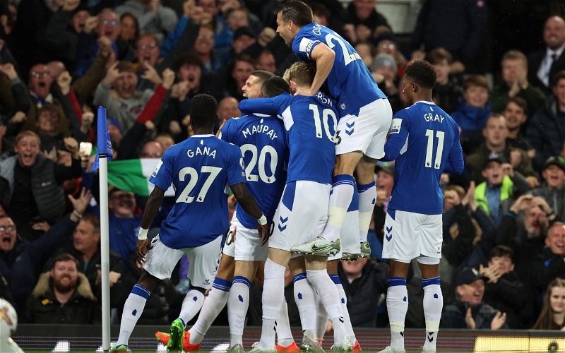 Image for Everton’s six game unbeaten run comes to an end