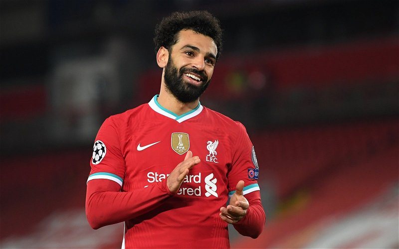 Image for “He doesn’t look unhappy”: Liverpool coach dismisses Mo Salah rumours