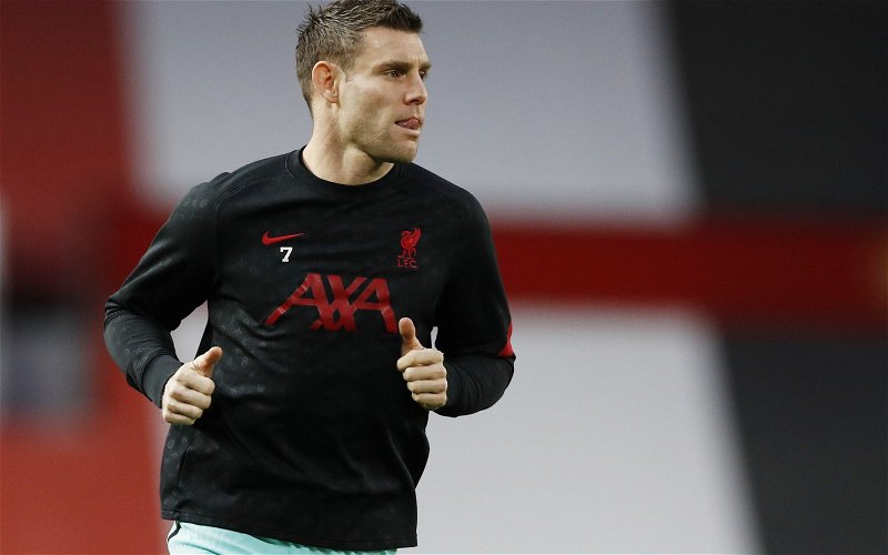 Image for James Milner admits that Liverpool have been lucky with results in recent years