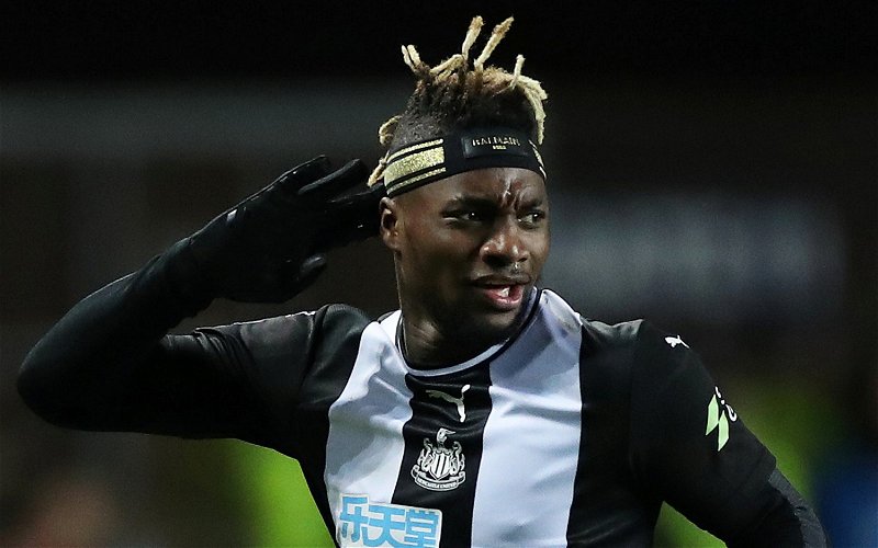 Image for Newcastle star Allan Saint-Maximin uses his dog in inventive way to show off at home