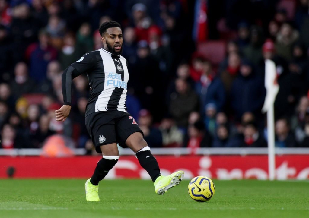 Newcastle United's Danny Rose in action vs Arsenal