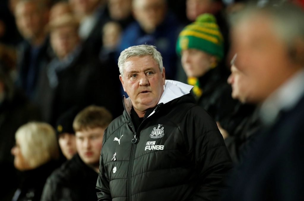 Newcastle United manager Steve Bruce watches FA Cup Fifth Round - West Bromwich Albion