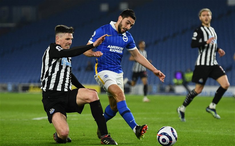 Image for Newcastle star admits team “weren’t up for it” in Brighton defeat