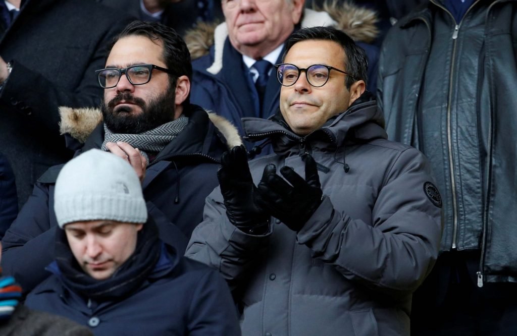 Leeds United chairman Andrea Radrizzani looks on from the stand Action v Sheffield United
