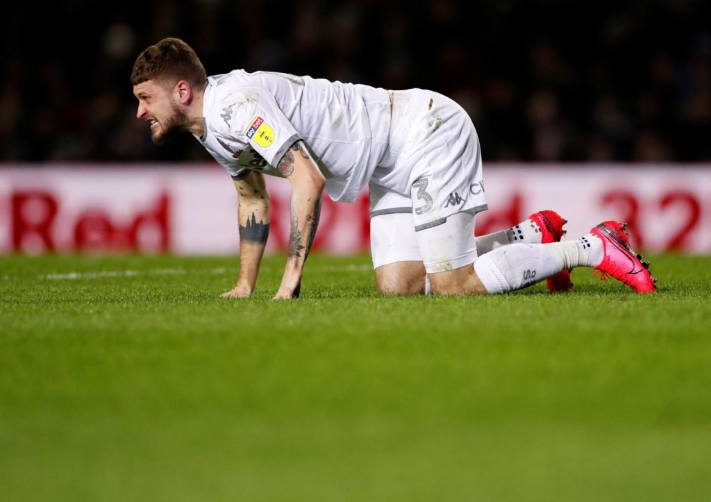 Leeds United's Mateusz Klich looks dejected v Millwall