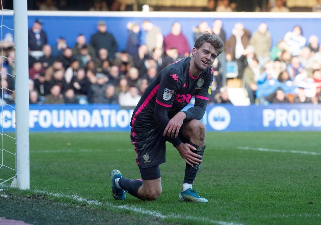 Leeds United's Patrick Bamford reacts after missing a chance vs Queens Park Rangers
