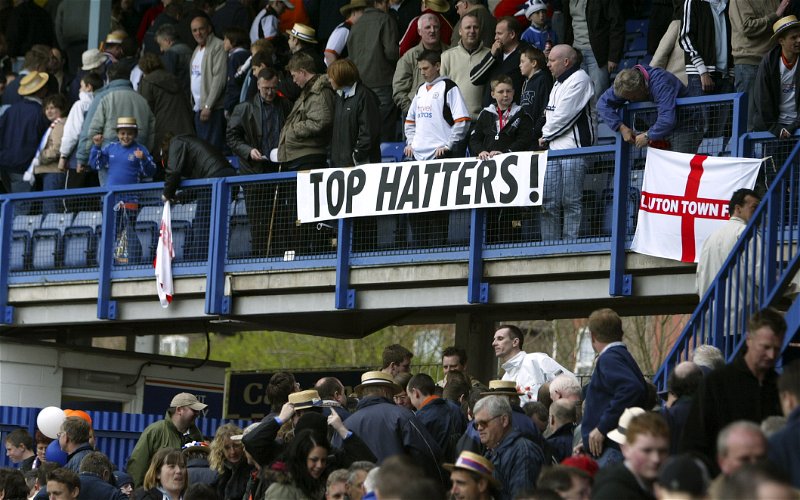 Image for It Is A Big No From The Luton Town Support