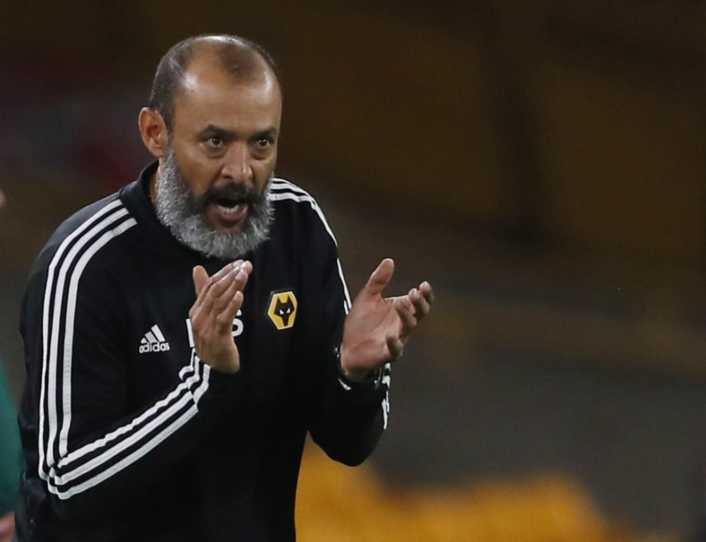 Wolverhampton Wanderers manager Nuno Espirito Santo barks instructions during Europa League - Round of 16 Second Leg v Olympiacos
