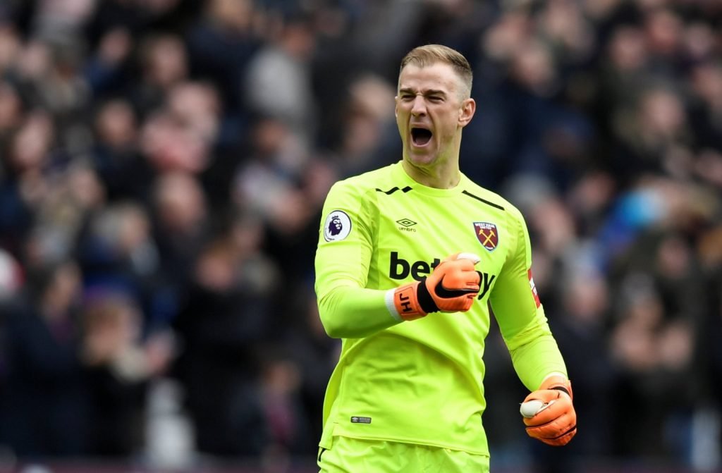 Joe Hart in action for West Ham United