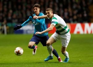 Jozo Simunovic in action for Celtic