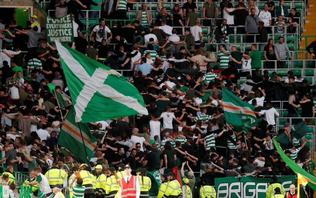 Green Brigade section at Celtic Park