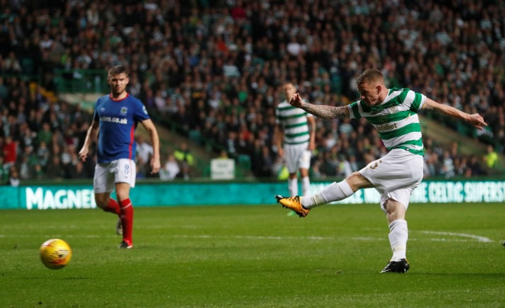 Jonny Hayes in action for Celtic