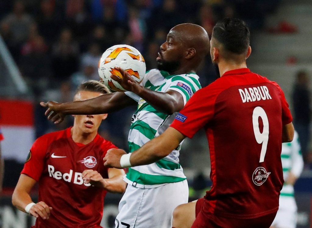 Youssouf Mulumbu in action for Celtic