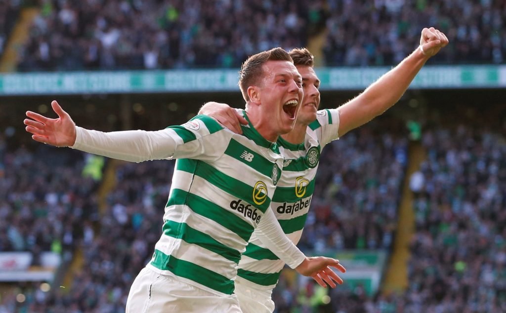 Callum McGregor celebrates a Celtic goal