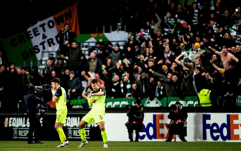 Image for Watch: Amazing fan scenes in Trondheim after Celtic pick up vital win