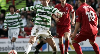 Jiri Jarosik in action for Celtic