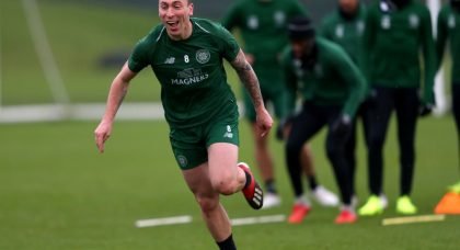 Scott Brown in Celtic training