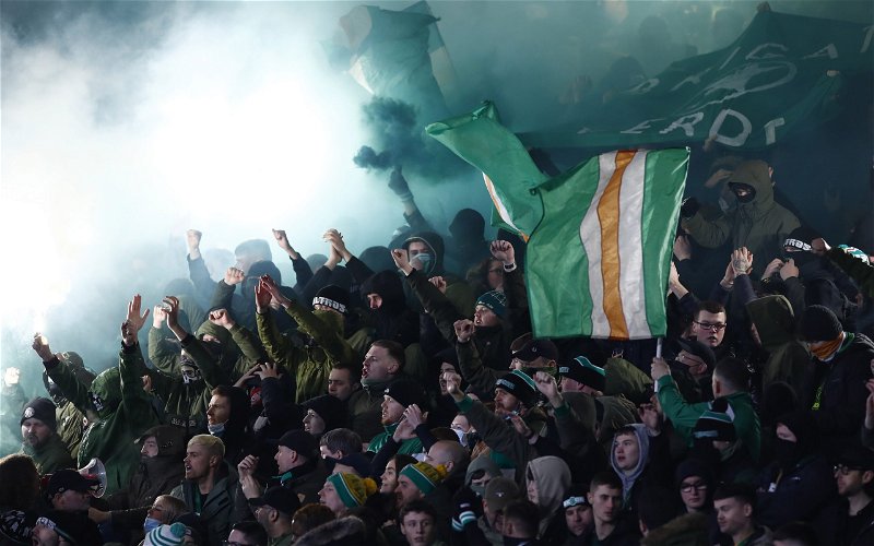 Image for “Ban for rest of the season Champions League” – Daily Mail readers hysterical reaction to the Green Brigade banner