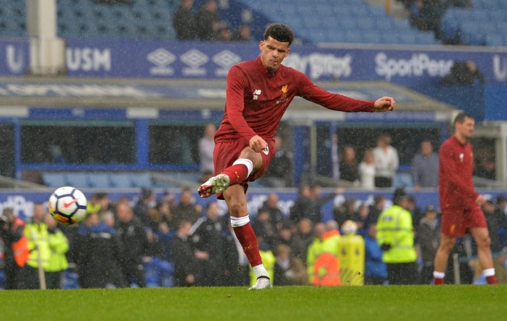 Dominic Solanke warming up for Rangers