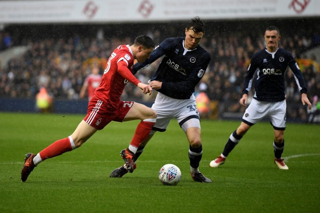 Jake Cooper in action for Millwall
