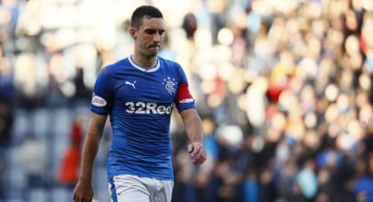 Lee Wallace looks dejected after a Rangers defeat