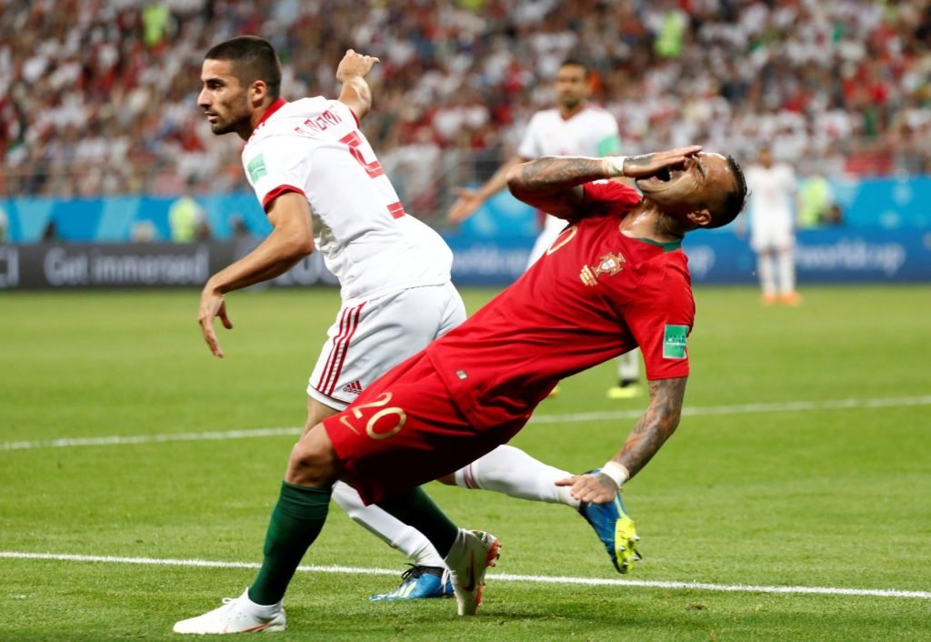 Milad Mohammadi in action for Iran