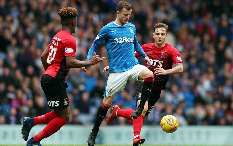 Image for ‘What a performance’ – Much criticised Rangers man gets pass marks from fans against Killie