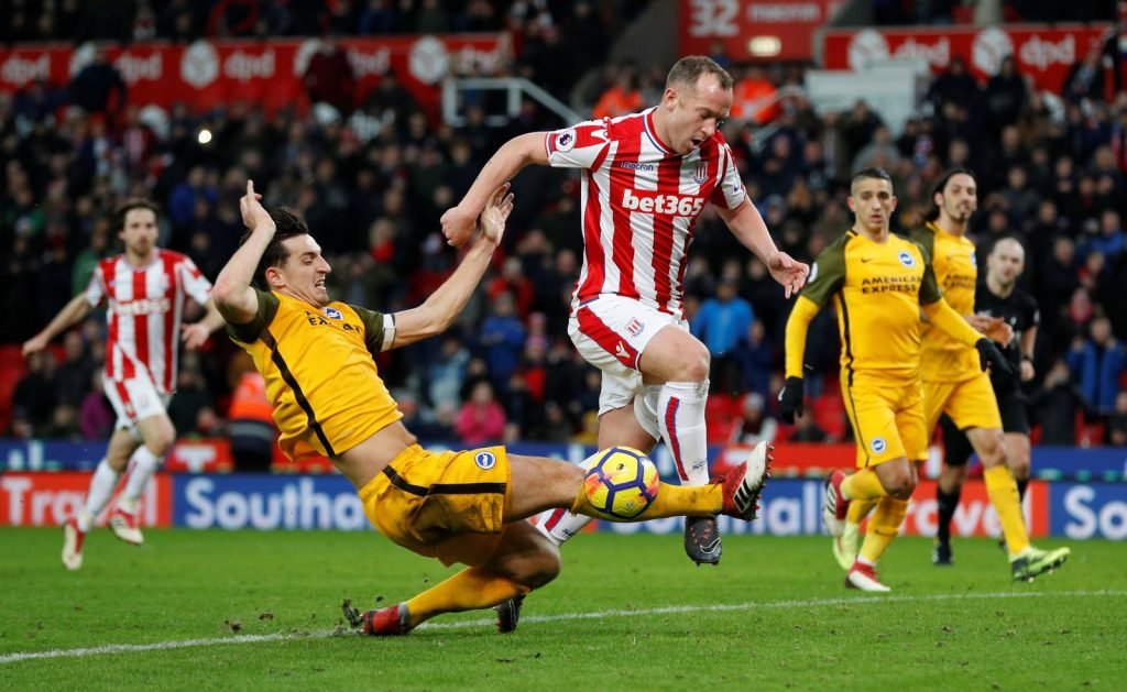 Charlie Adam in action for Stoke City
