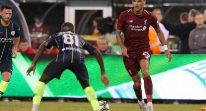 Dominic Solanke in action for Liverpool