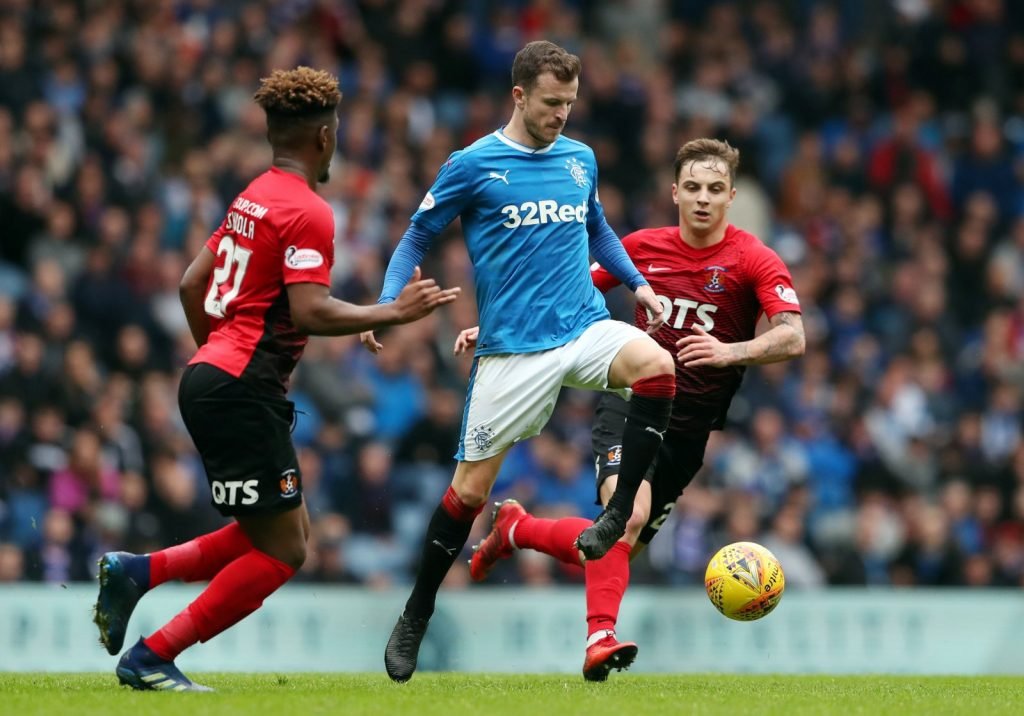 Andy Halliday in action for Rangers