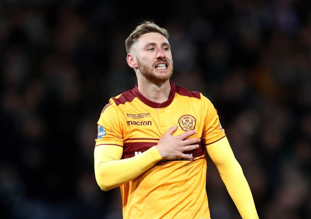 Louis Moult in action for Motherwell