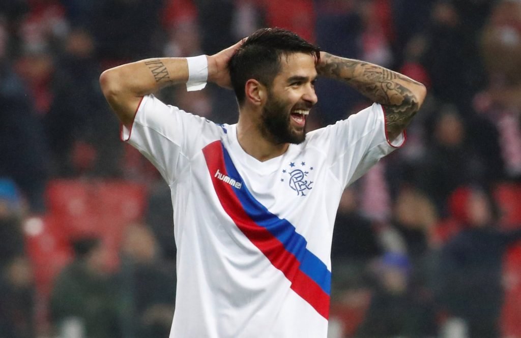 Daniel Candeias in action for Rangers