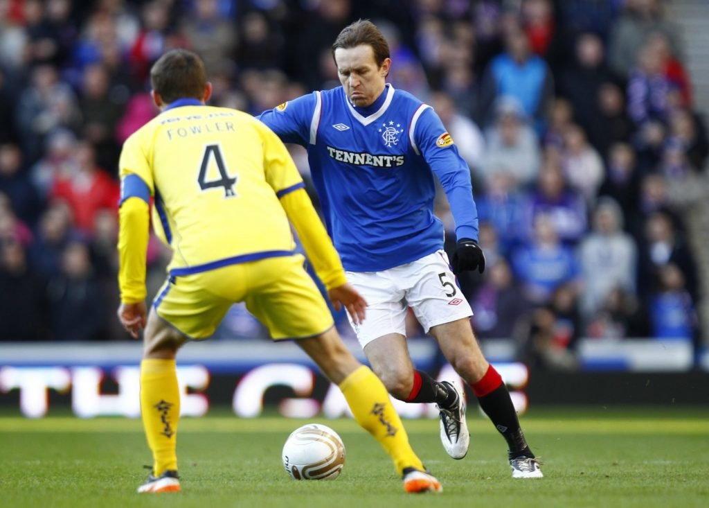 Sasa Papac in action for Rangers