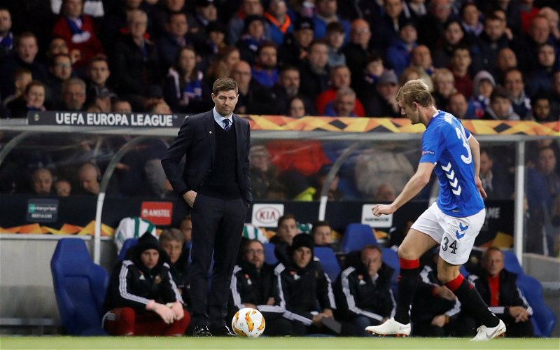 Image for Gerrard is pulling no punches with recent Rangers man comments
