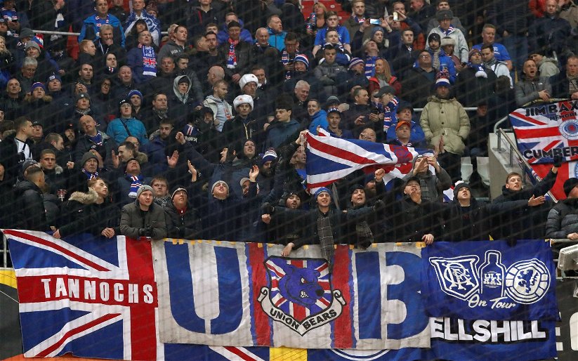 Image for Rangers fans group issue controversial statement supporting use of pyrotechnics – told to “grow up” by many fans