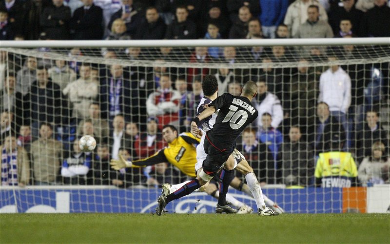 Image for Lyon at Ibrox in 2007 – the sitter that could have prevented Manchester UEFA Cup Final
