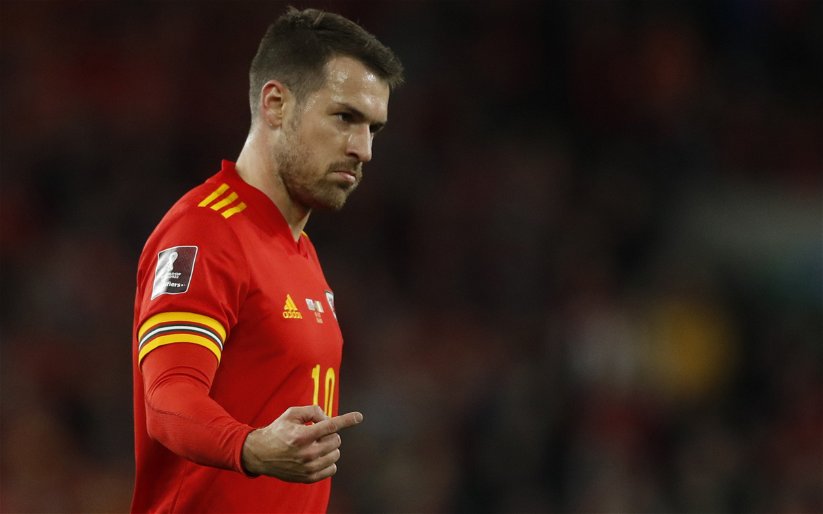 Image for Aaron Ramsey at Ibrox – here is the pic you’ve been waiting on