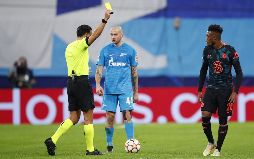 Image for Dutch referee and UEFA official team in action at Ibrox tonight