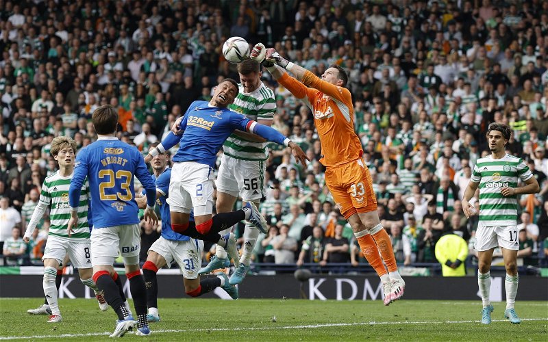 Image for Old Firm stat that means McLaughlin should keep his place between the sticks