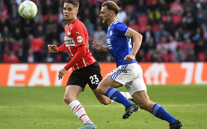 Image for “It’s not fair” – Bitter PSV star Veerman can’t handle Rangers defeat