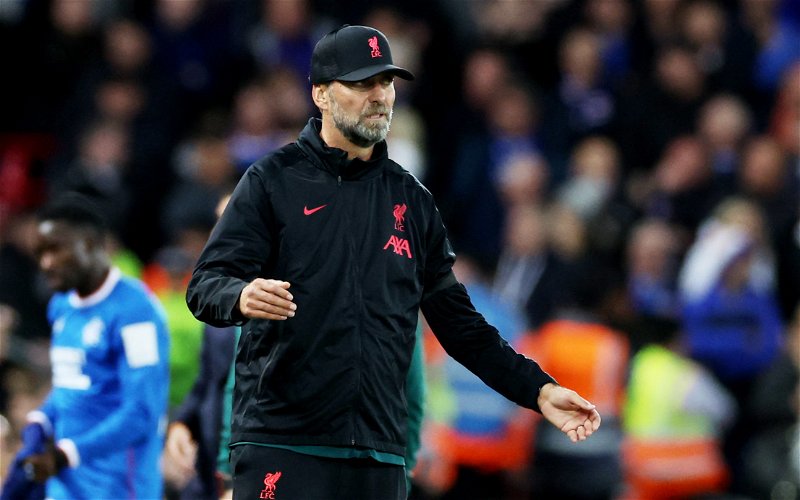 Image for Klopp admits Liverpool “tough situation” ahead of Rangers at Ibrox