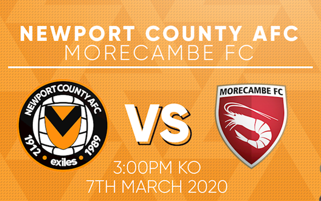 Image for Newport County 1:0 Morecambe