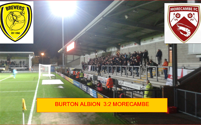 Image for Burton Albion 3:2 Morecambe
